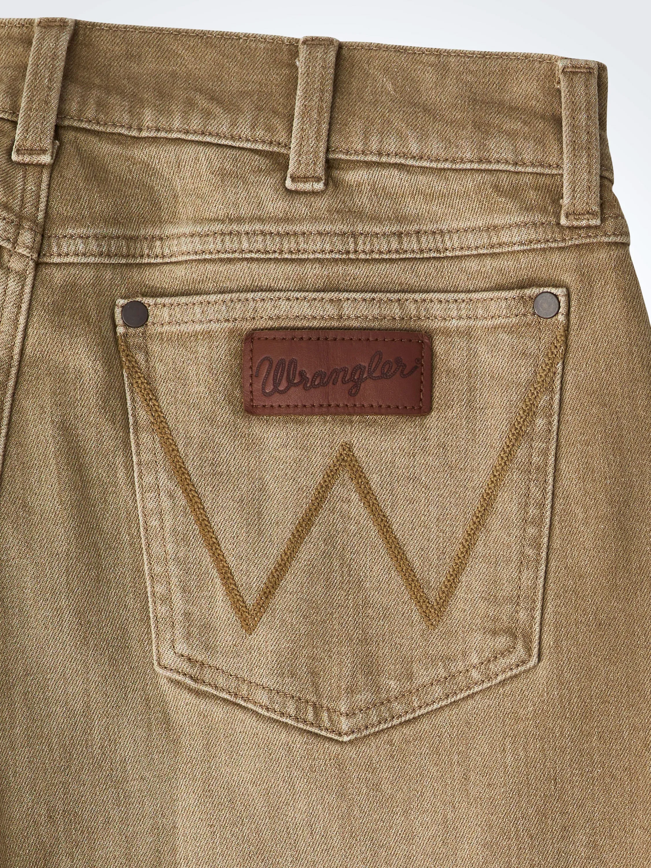 112345014 Men's Retro Slim Straight Jean in Saddle by Wrangler