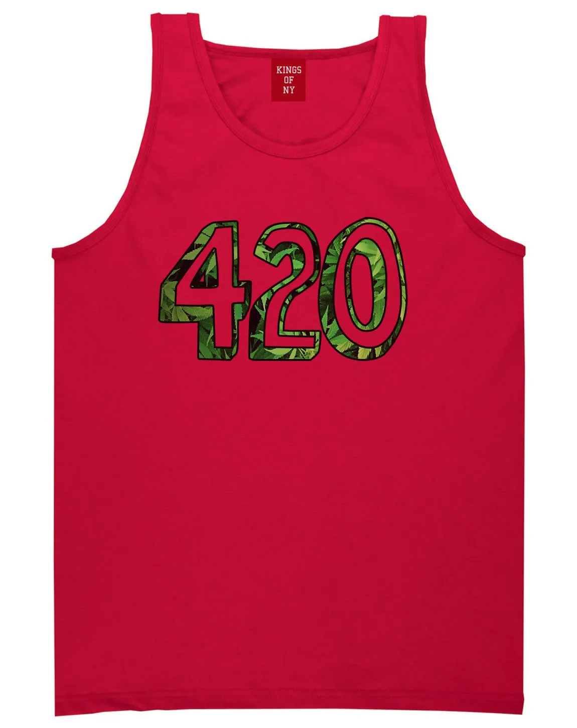 420 Weed Marijuana Print Tank Top