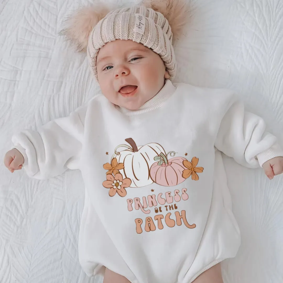 Baby Pumpkin Rompers