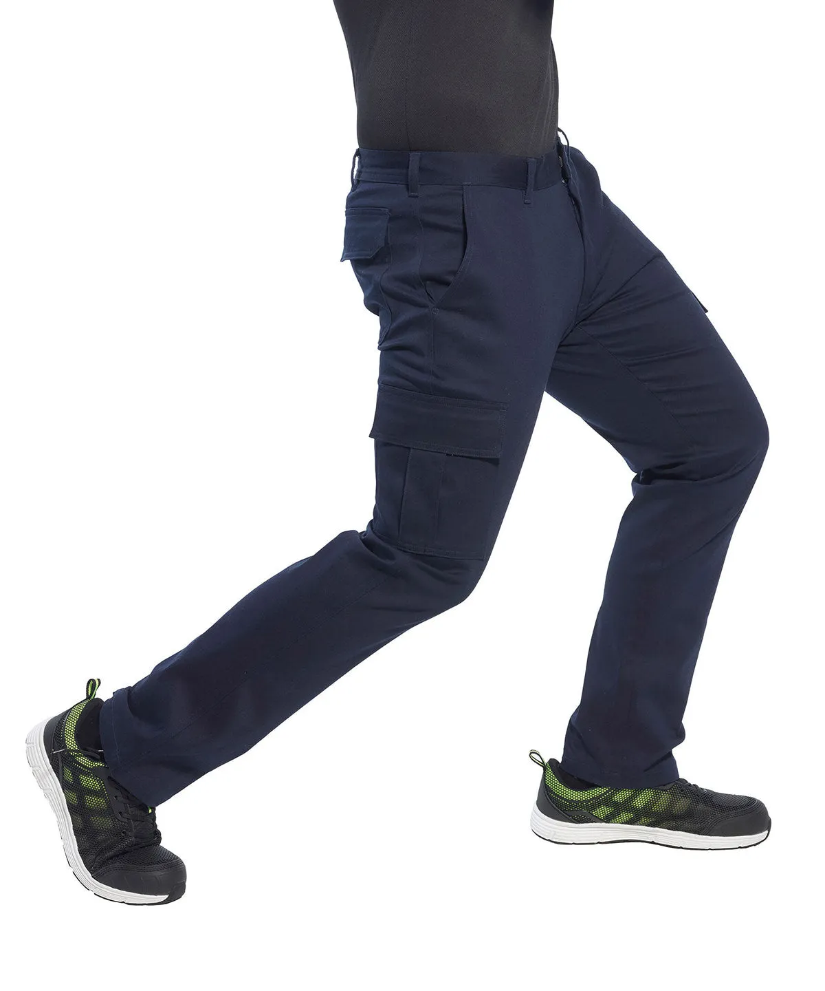 Black - Stretch slim combat trousers (S231) slim fit