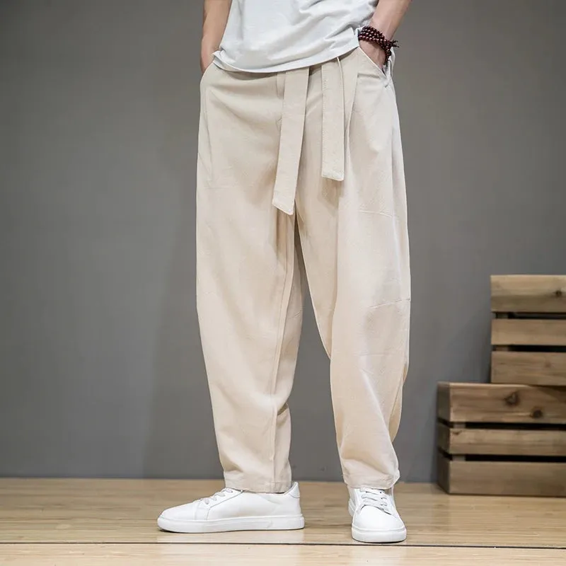 Boho Chic Linen Harem Pants