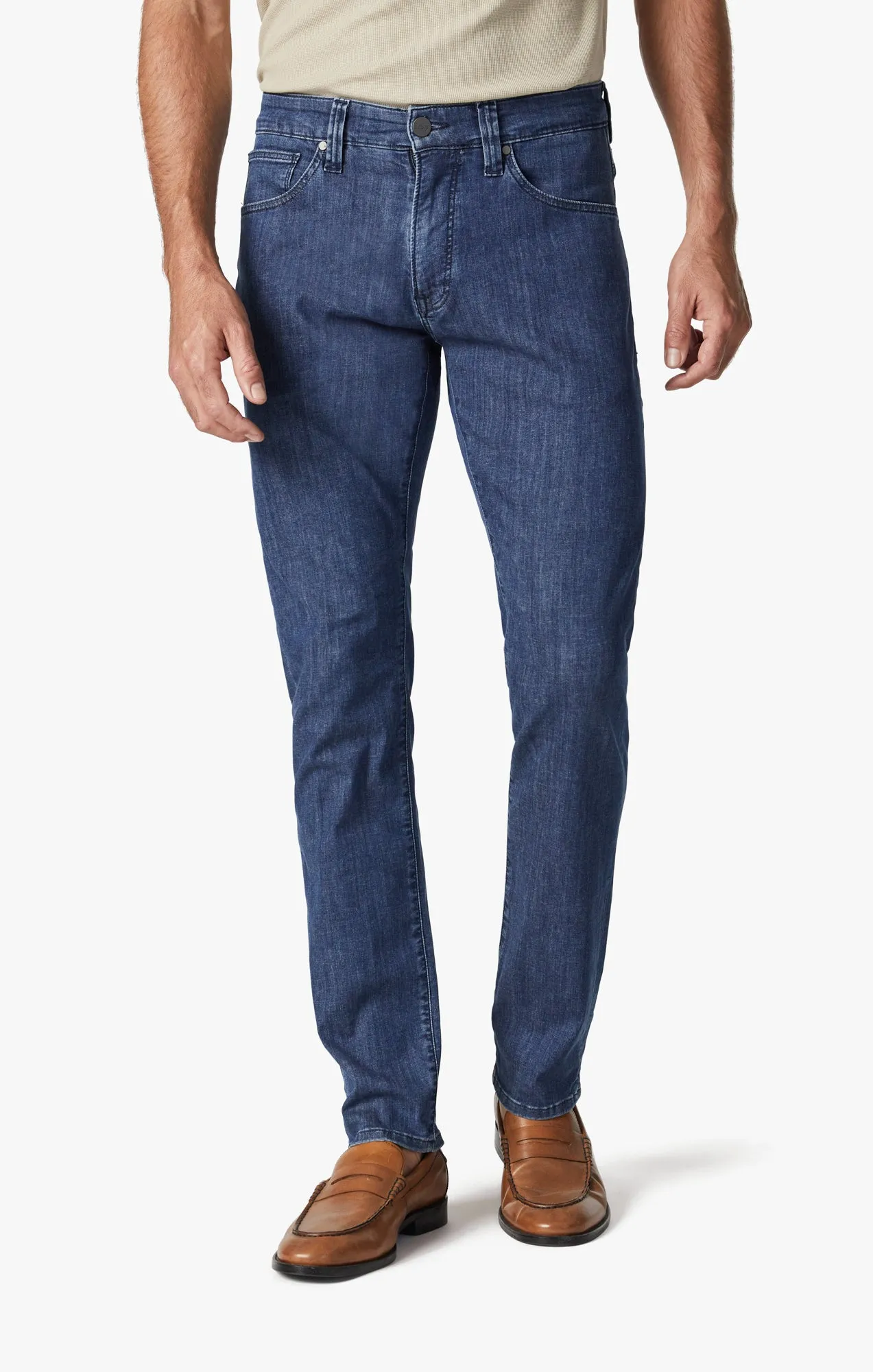 Charisma Relaxed Straight Leg Jeans In Mid Kona