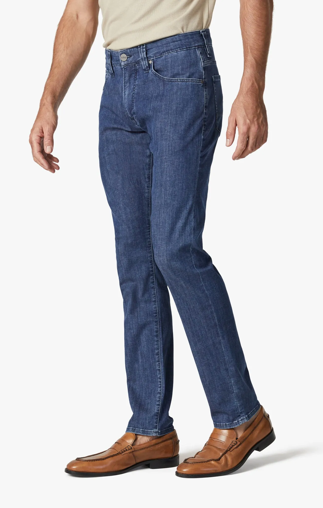 Charisma Relaxed Straight Leg Jeans In Mid Kona