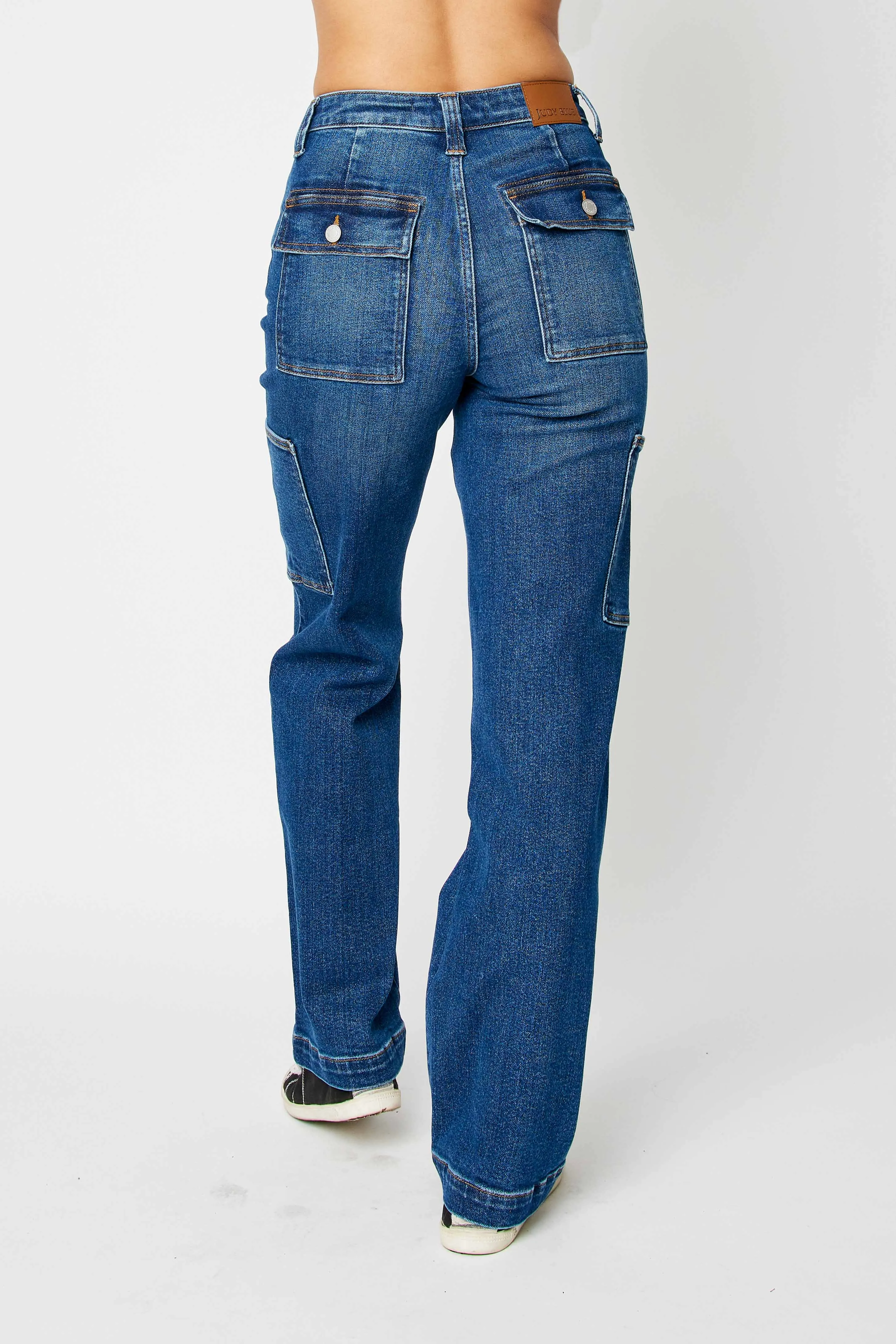 Classic High Waist Cargo Judy Blue Jeans