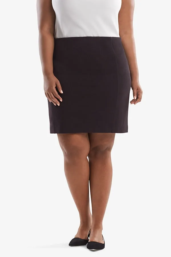 Crosby Skirt - Textured Ponte :: Lava