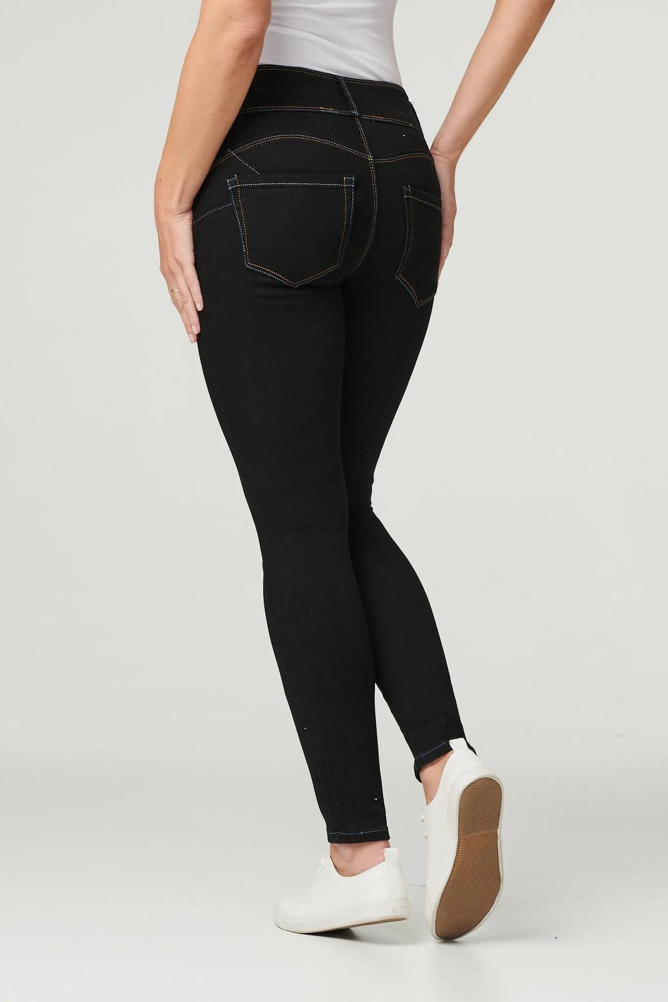 Denim High Waist Skinny Jeans