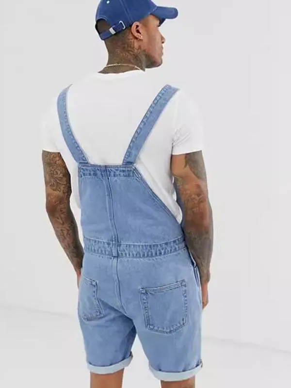 Denim Ripped One-Piece Overalls Rompers