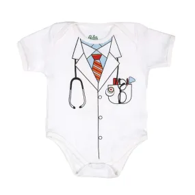 Doctor Romper For Boys - White