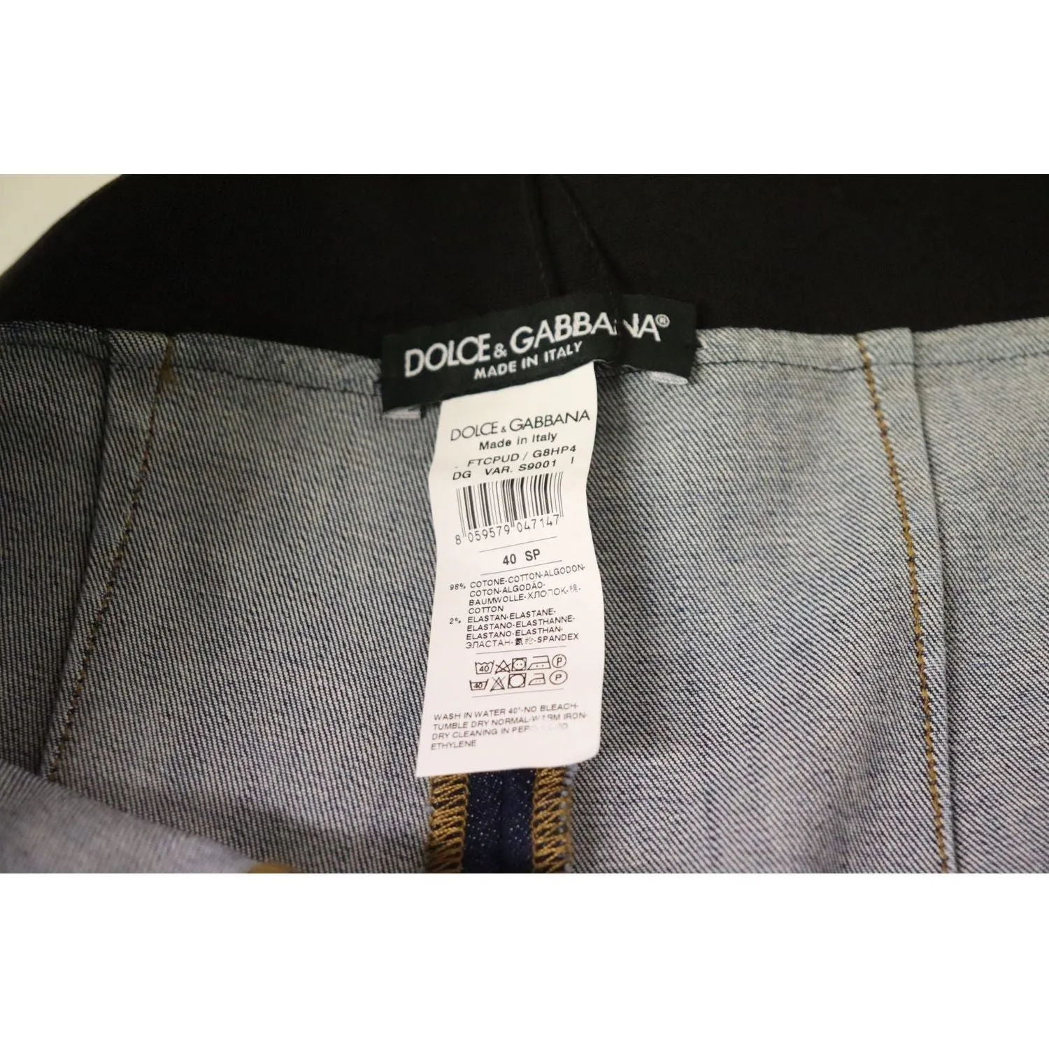 Dolce & Gabbana Blue High Waist Stretchable Skinny Pants Jeans