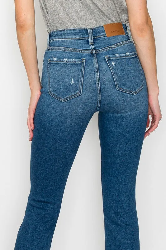 Faith High Rise Slim Straight Jeans