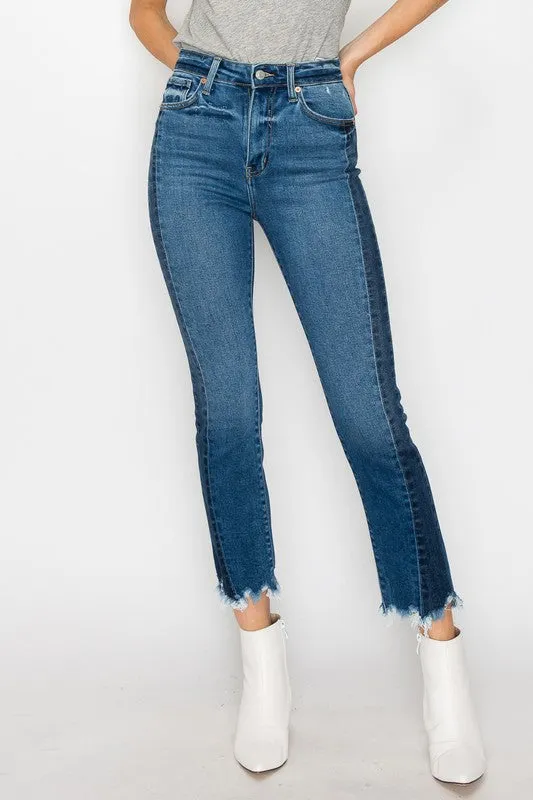 Faith High Rise Slim Straight Jeans