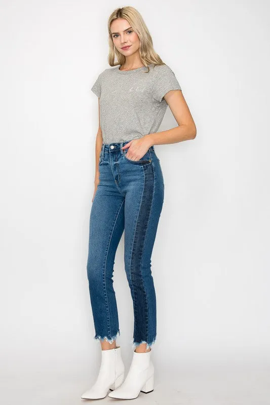 Faith High Rise Slim Straight Jeans