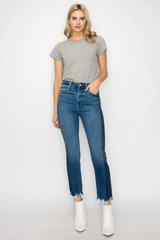 Faith High Rise Slim Straight Jeans