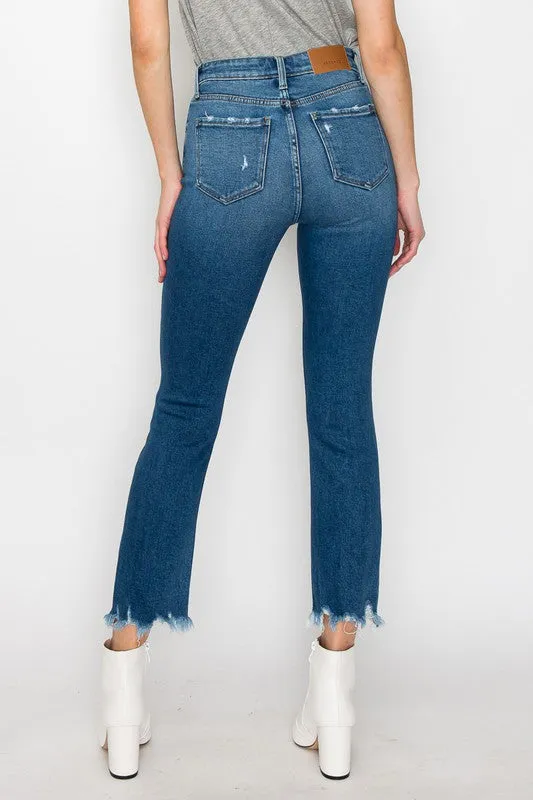 Faith High Rise Slim Straight Jeans