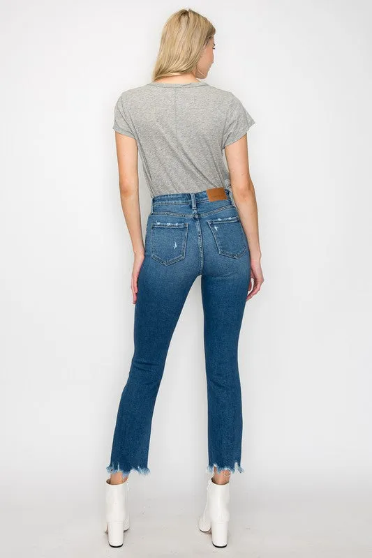 Faith High Rise Slim Straight Jeans