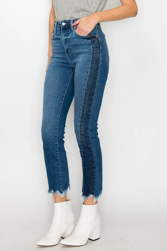 Faith High Rise Slim Straight Jeans