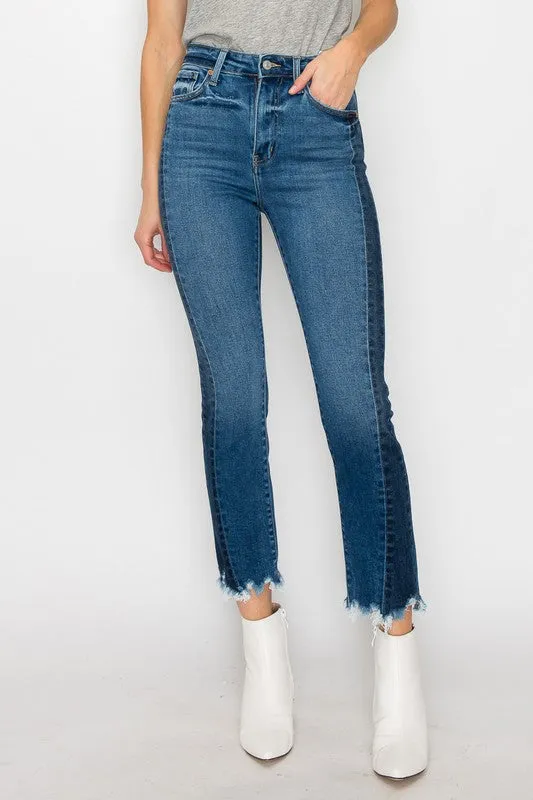 Faith High Rise Slim Straight Jeans