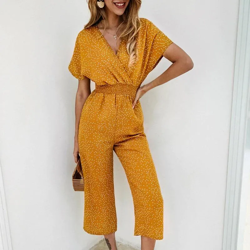 Fun And Stylish Floral Wide Leg Loose Jumpsuits