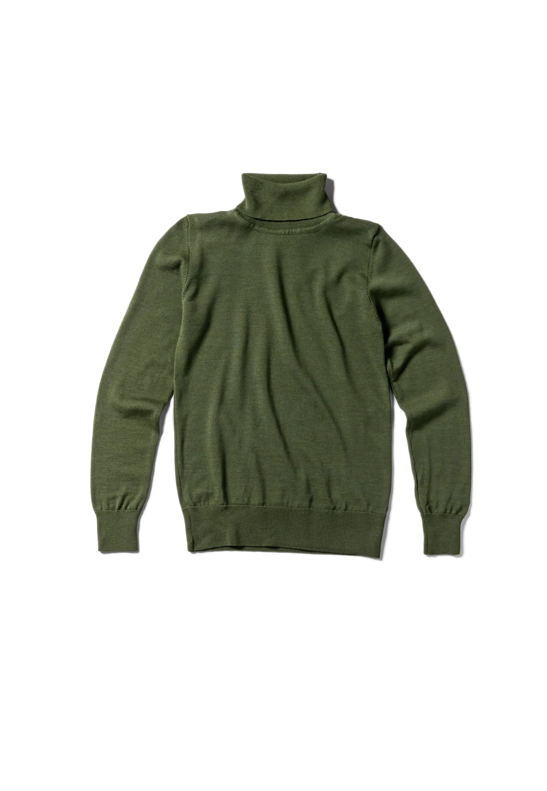 GREEN ROLL NECK