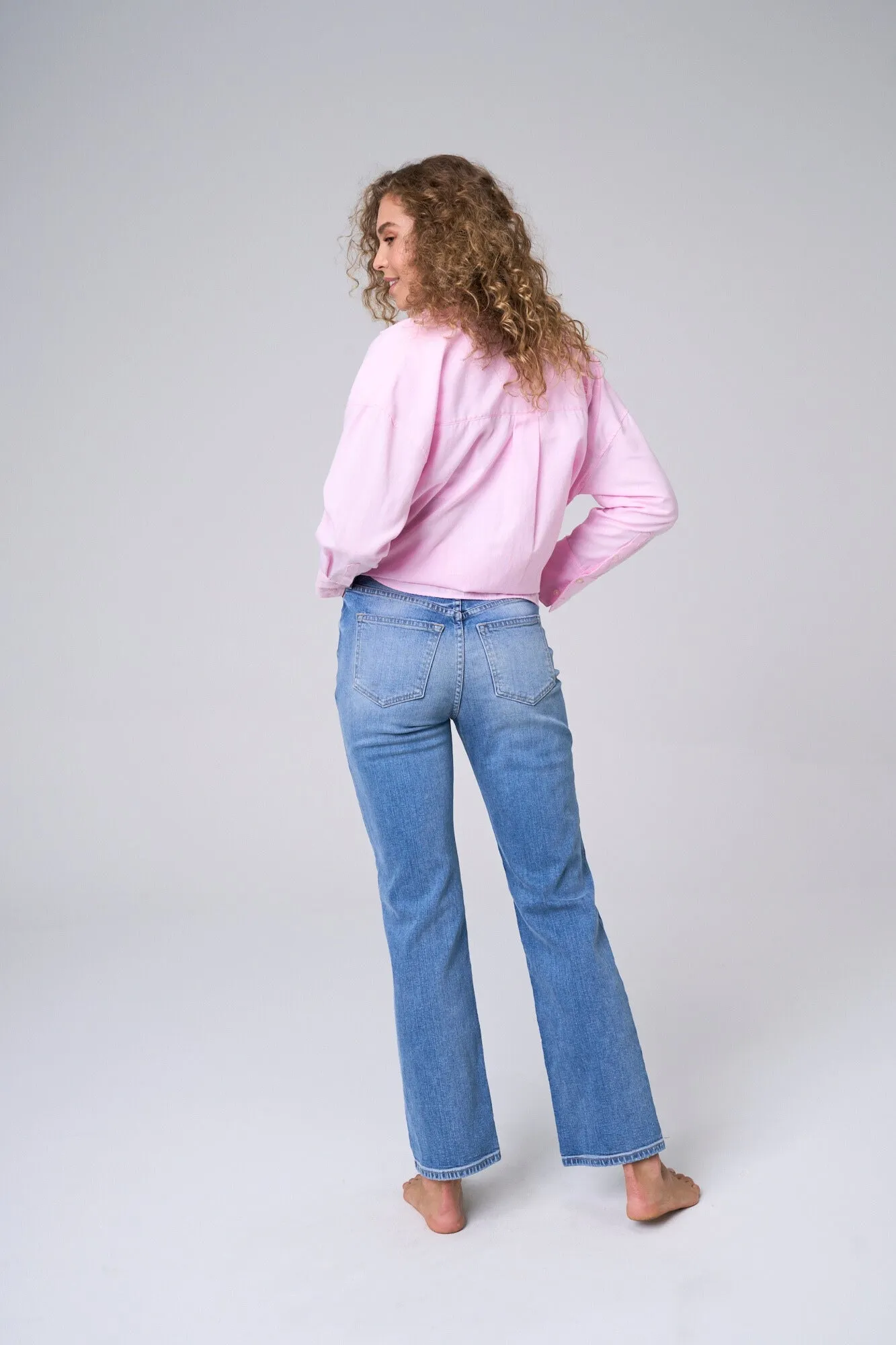 HIGH RISE COMFORT STRETCH LOOSE STRAIGHT  / SP-P12657M