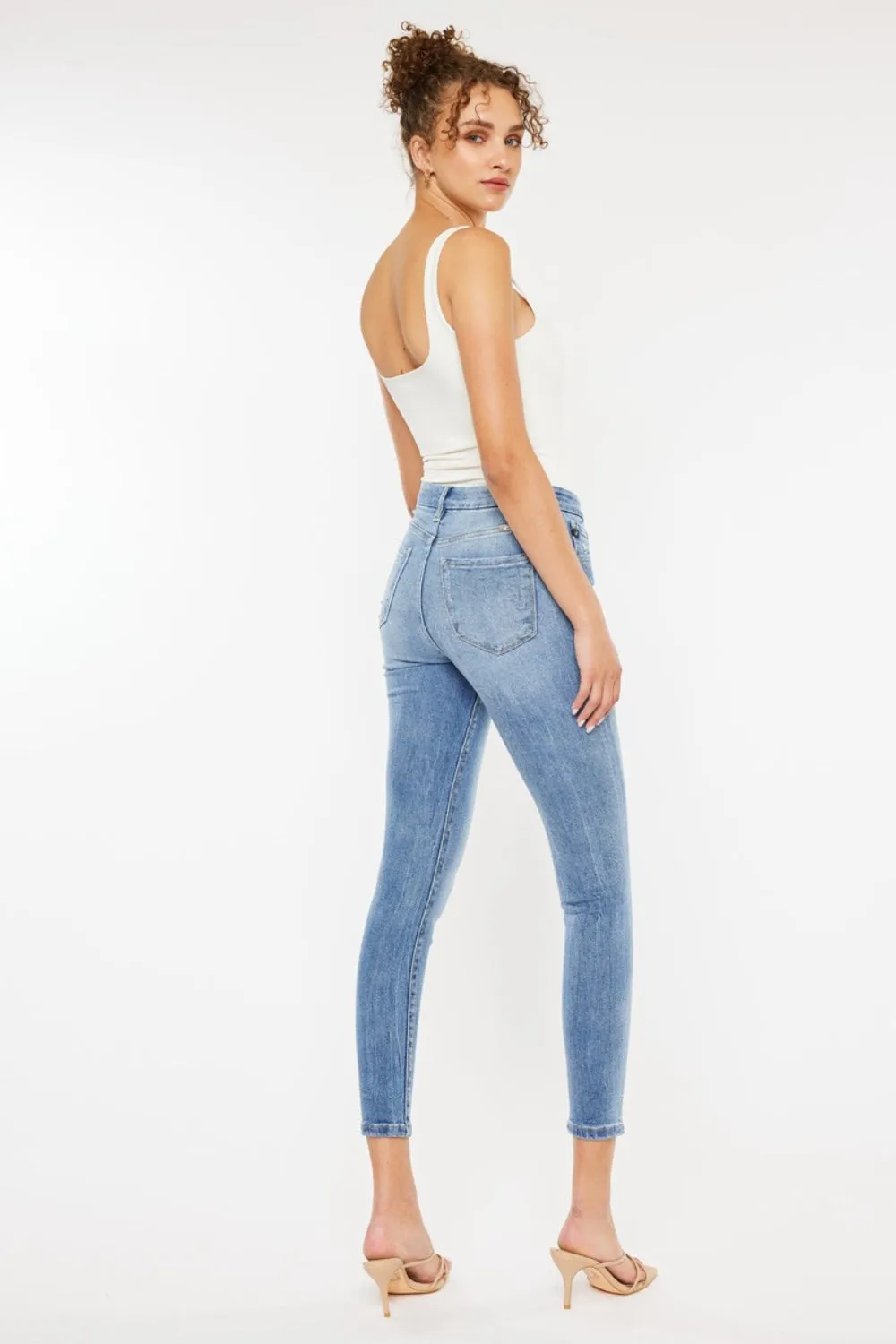 High Waist Cat's Whiskers Skinny Jeans