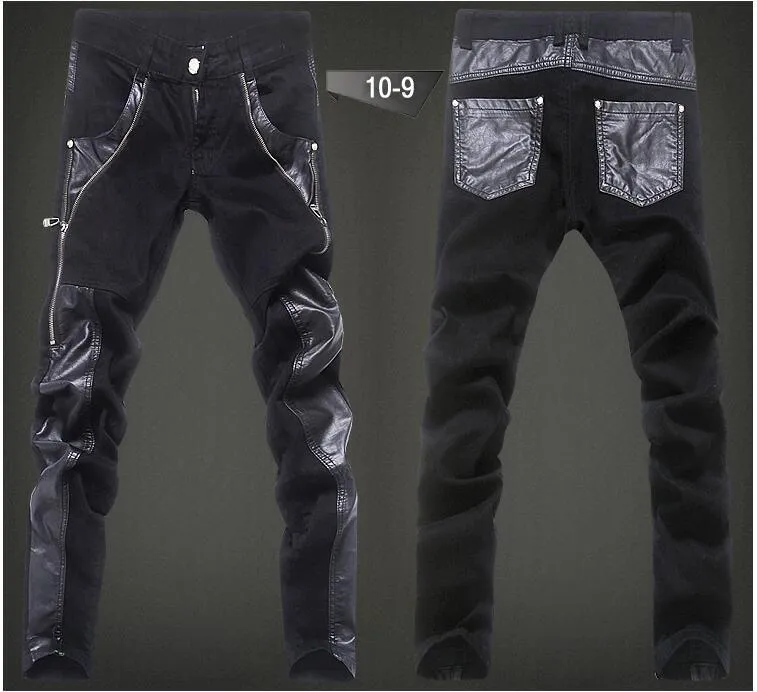 Hip Hop Leather Pants For Men