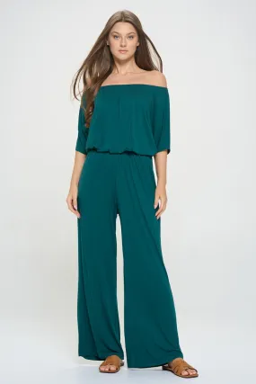 Joy Off The Shoulder Wide Leg Jumpsuit