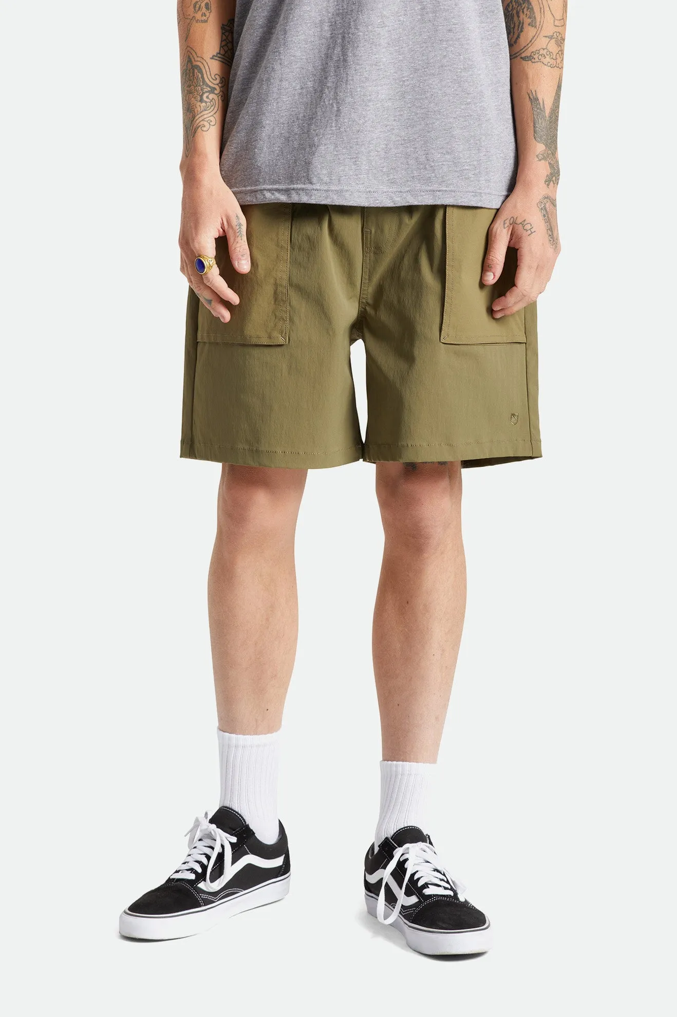 Jupiter Service Utility Short - Military Olive/Mermaid