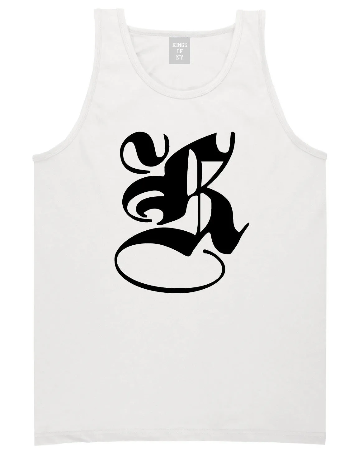 K Gothic Style Font Tank Top