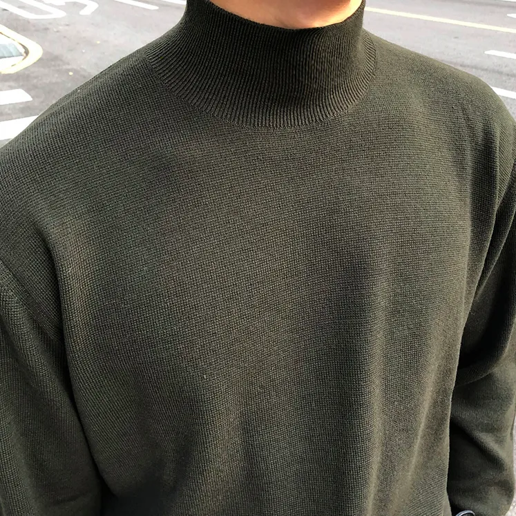 [Korean Style] 4 Colors High-Quality Solid Turtlenecks