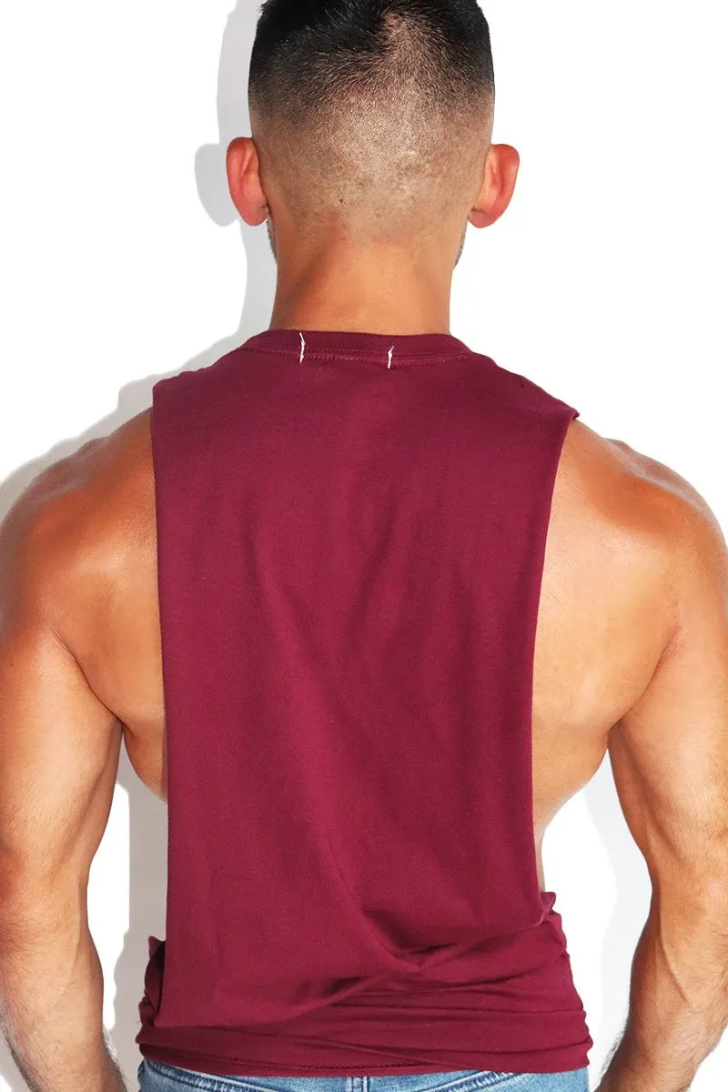 Lit Bitch Low Arm Shredder Tank- Burgundy