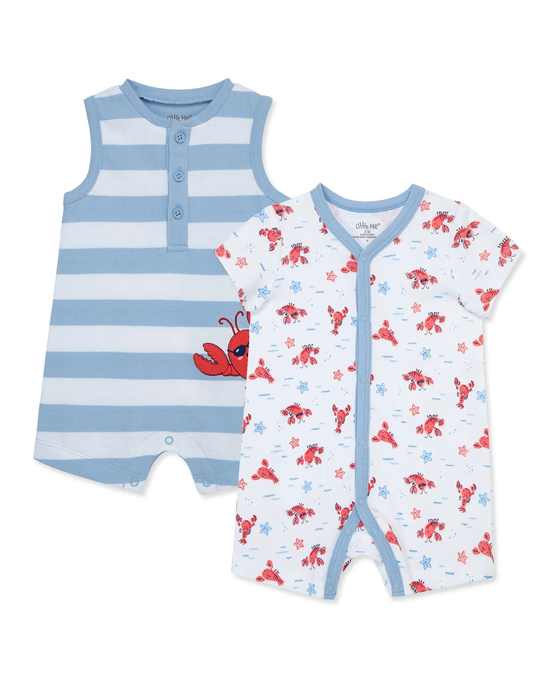 Lobster 2-Pack Rompers