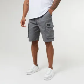 Long Fit Utility Cargo Short | Steel Grey