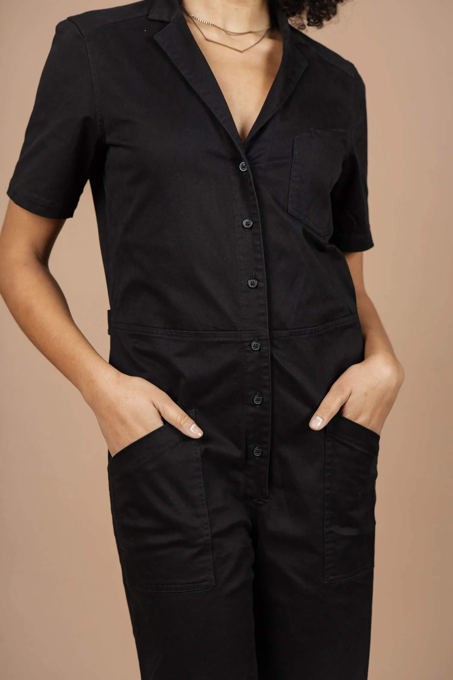 Lou Utility Jumpsuit / Black