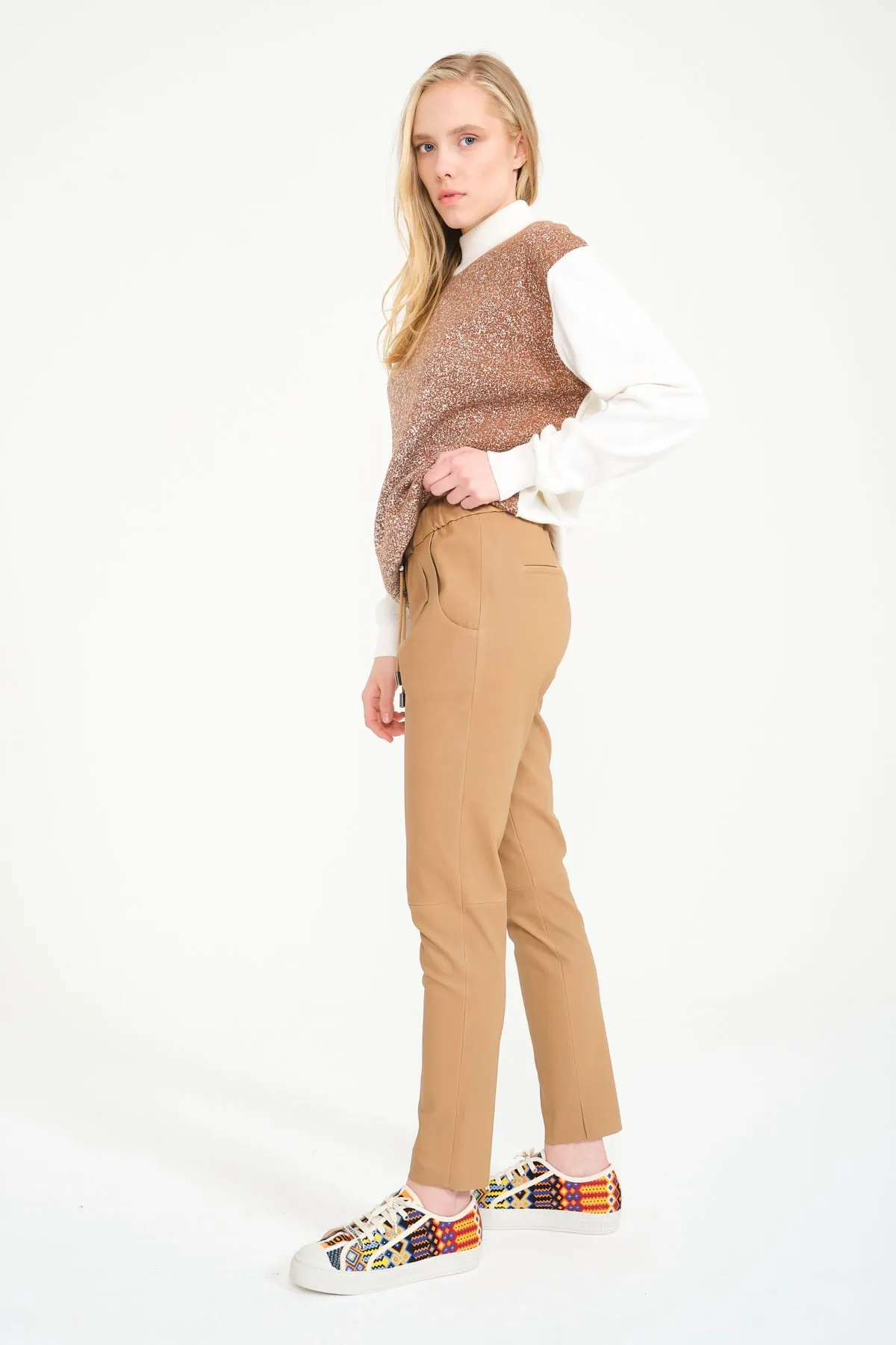 Luxe Glide Leather Trousers