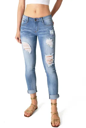 Mila Mid-Rise Crop Skinnys