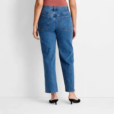 New - Women's High-Rise Straight Jeans - Universal Thread