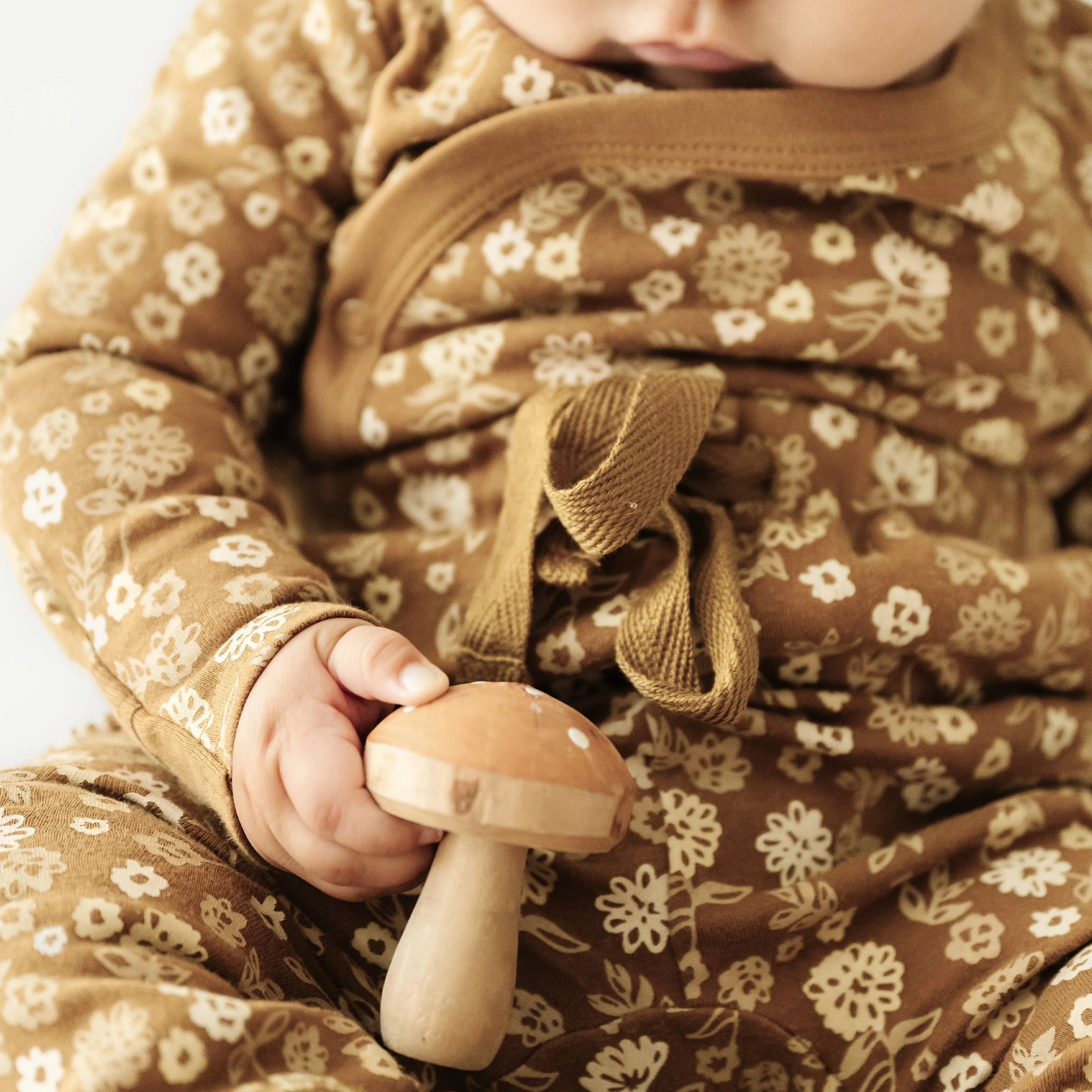 Organic Baby Onesie & Pants Outfit - Wildflower