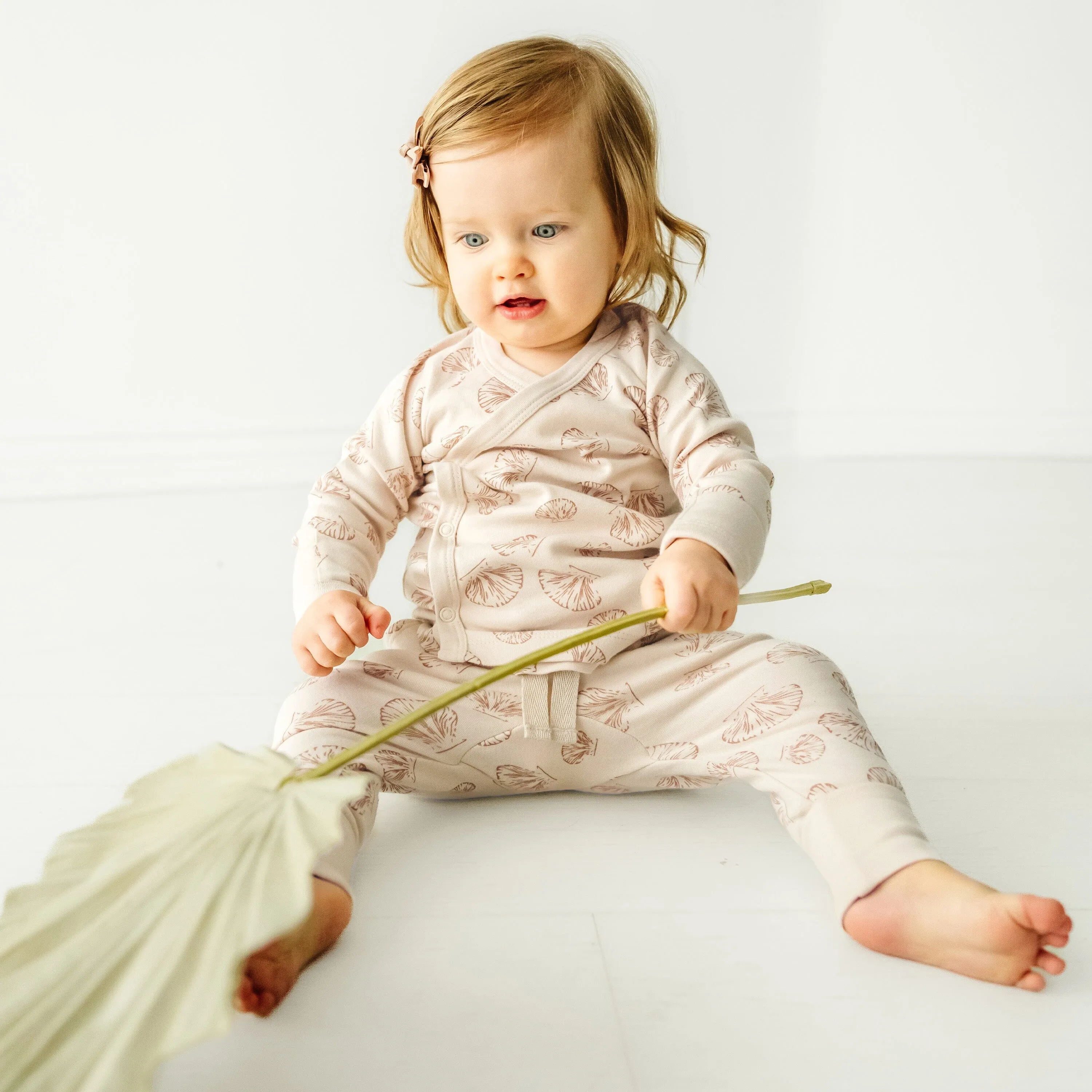 Organic Baby Top & Pants Set | Seashells