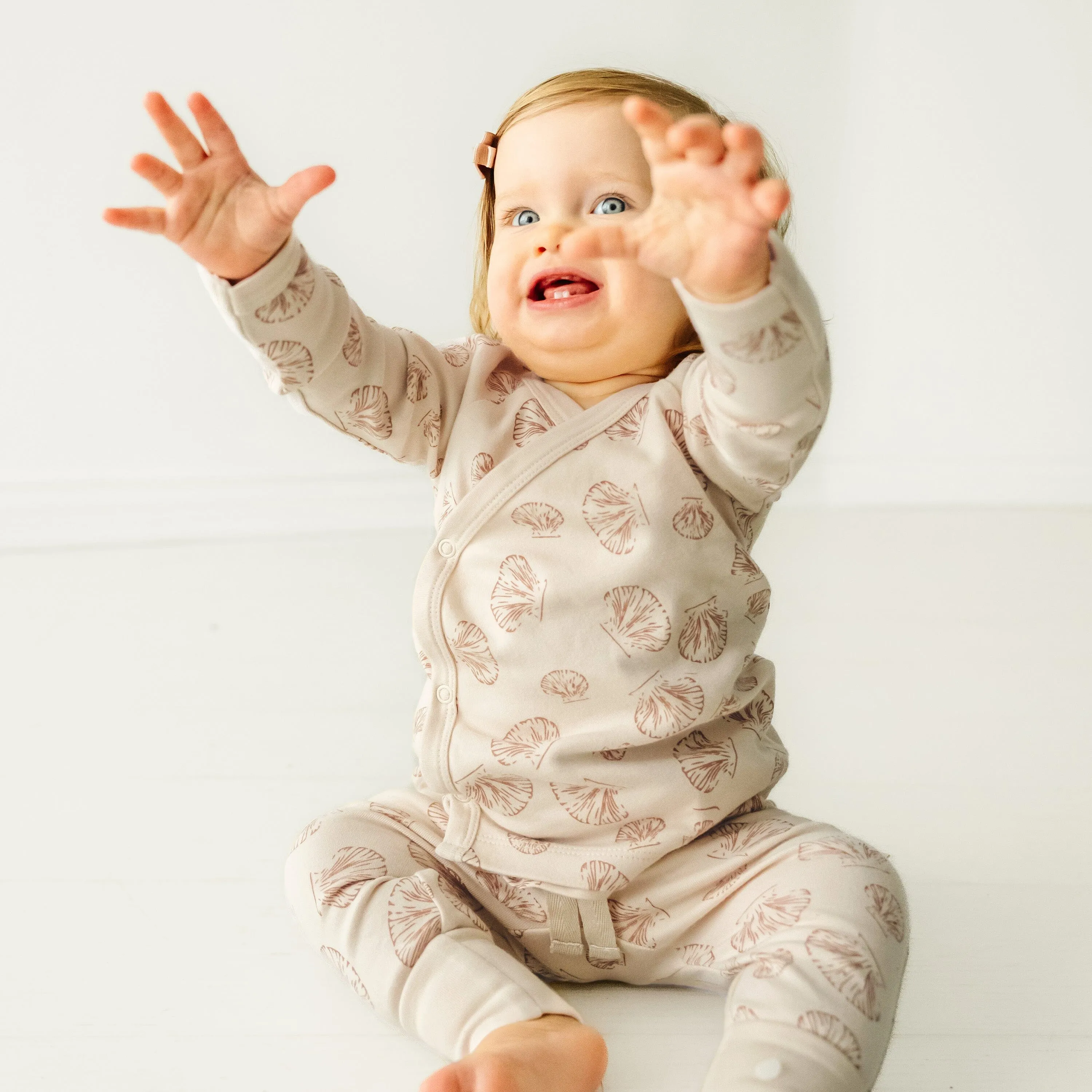 Organic Baby Top & Pants Set | Seashells