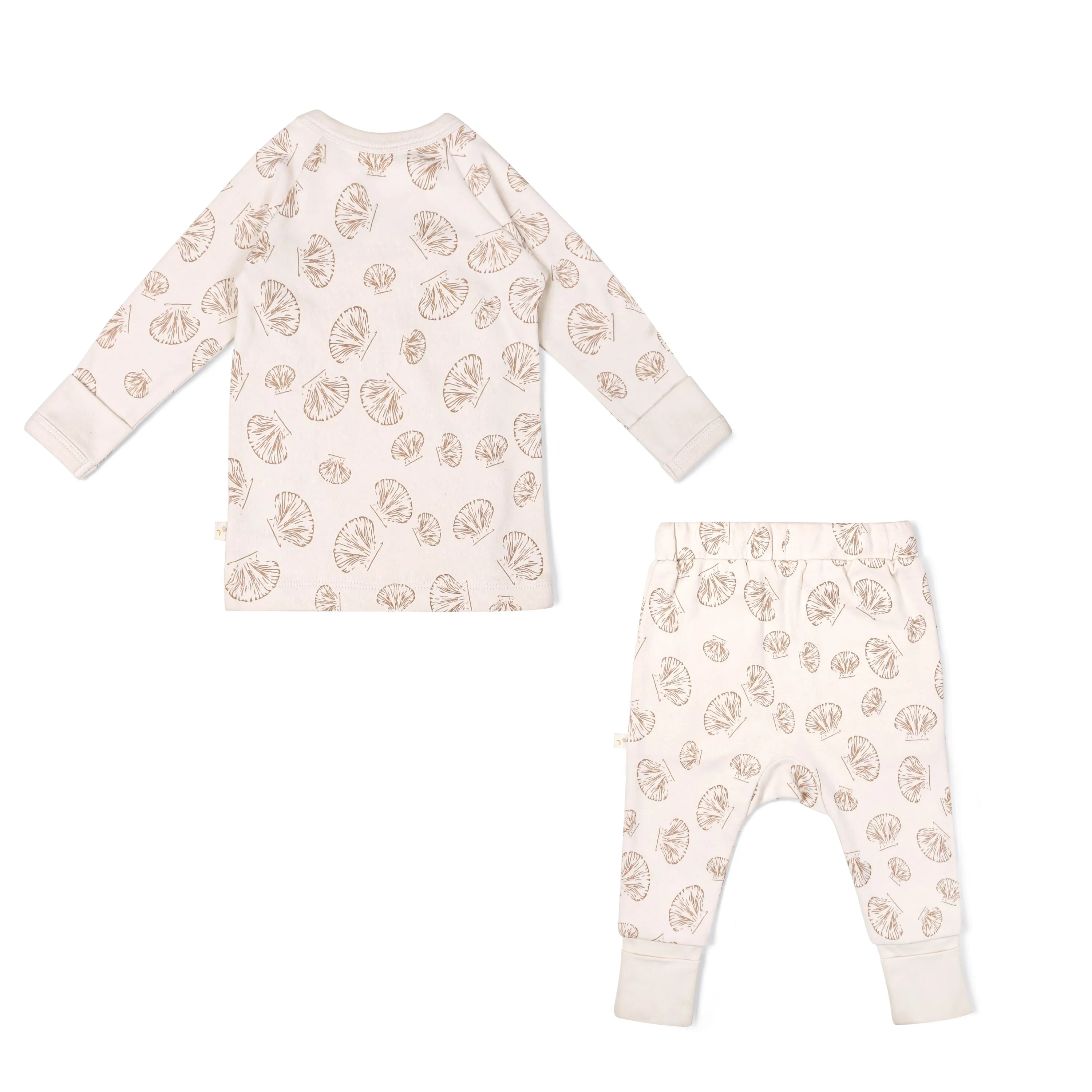 Organic Baby Top & Pants Set | Seashells