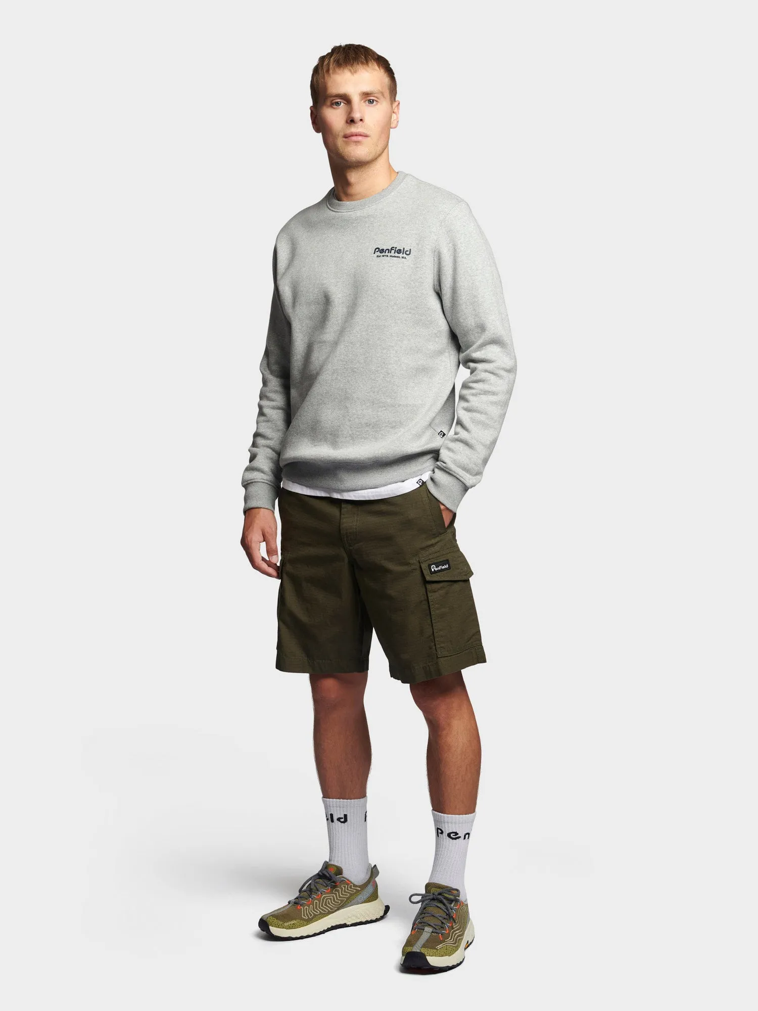 P Bear Cargo Shorts in Forest Night