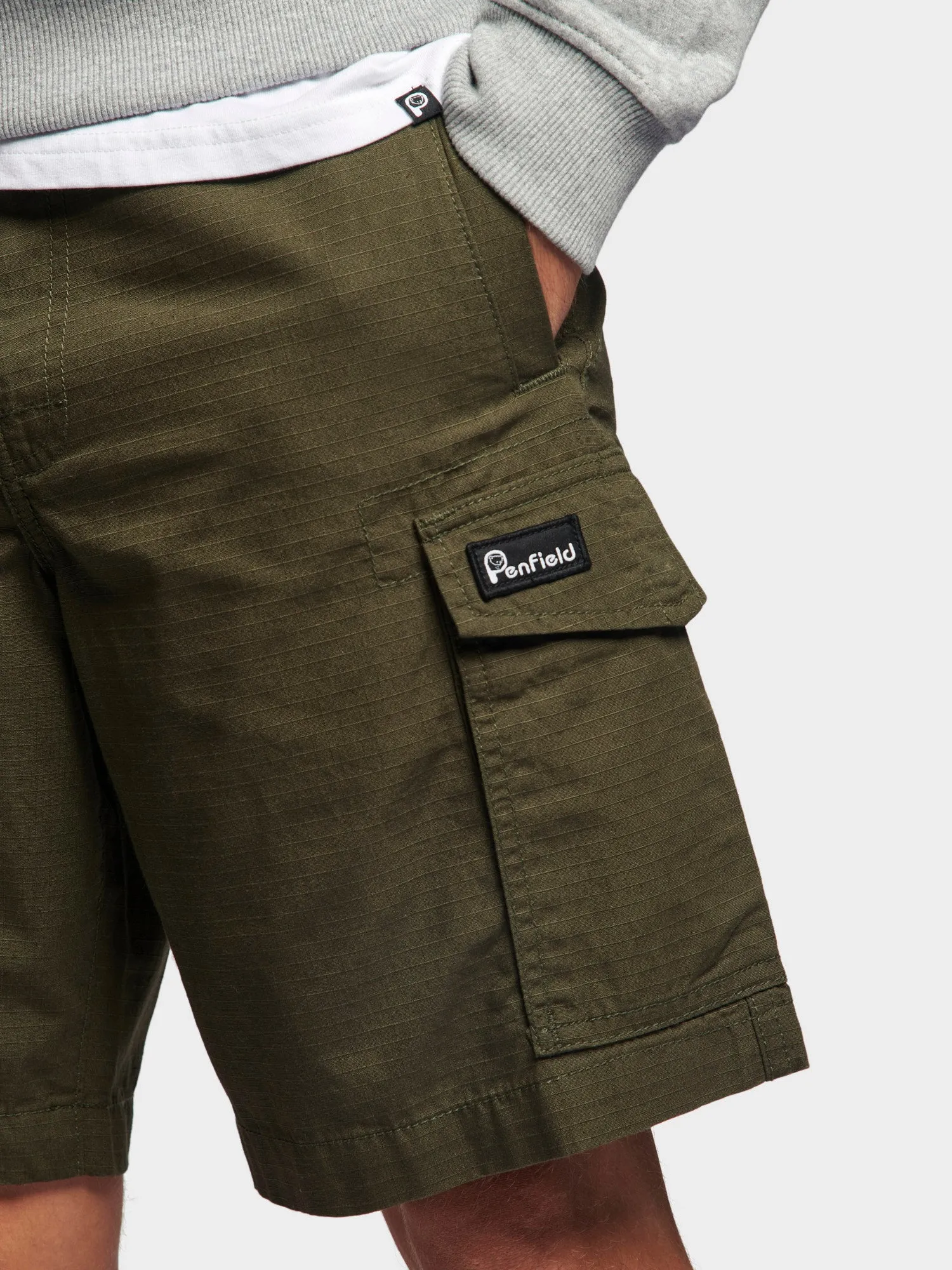 P Bear Cargo Shorts in Forest Night