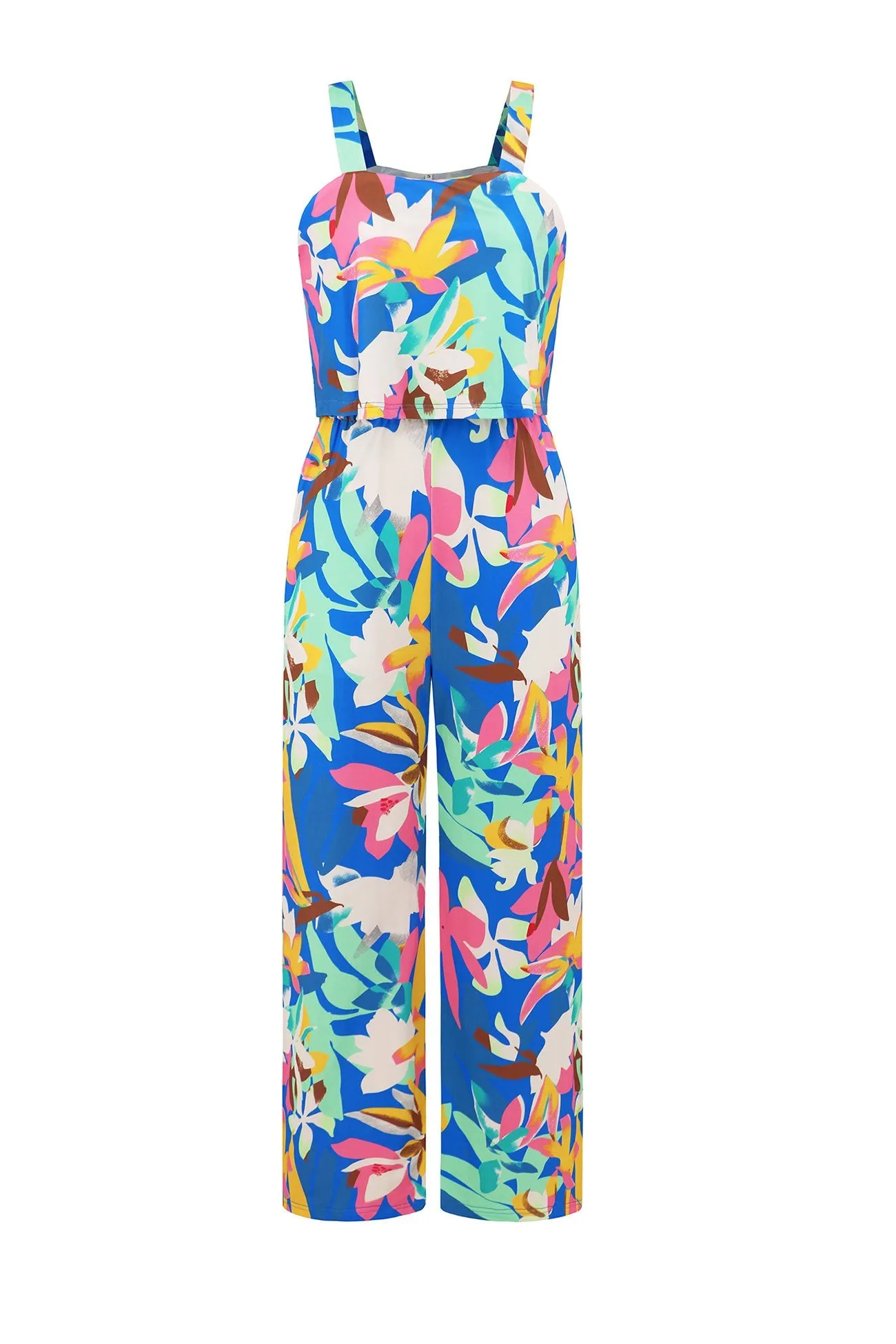 Printed Cami Wide Leg Jumpsuits