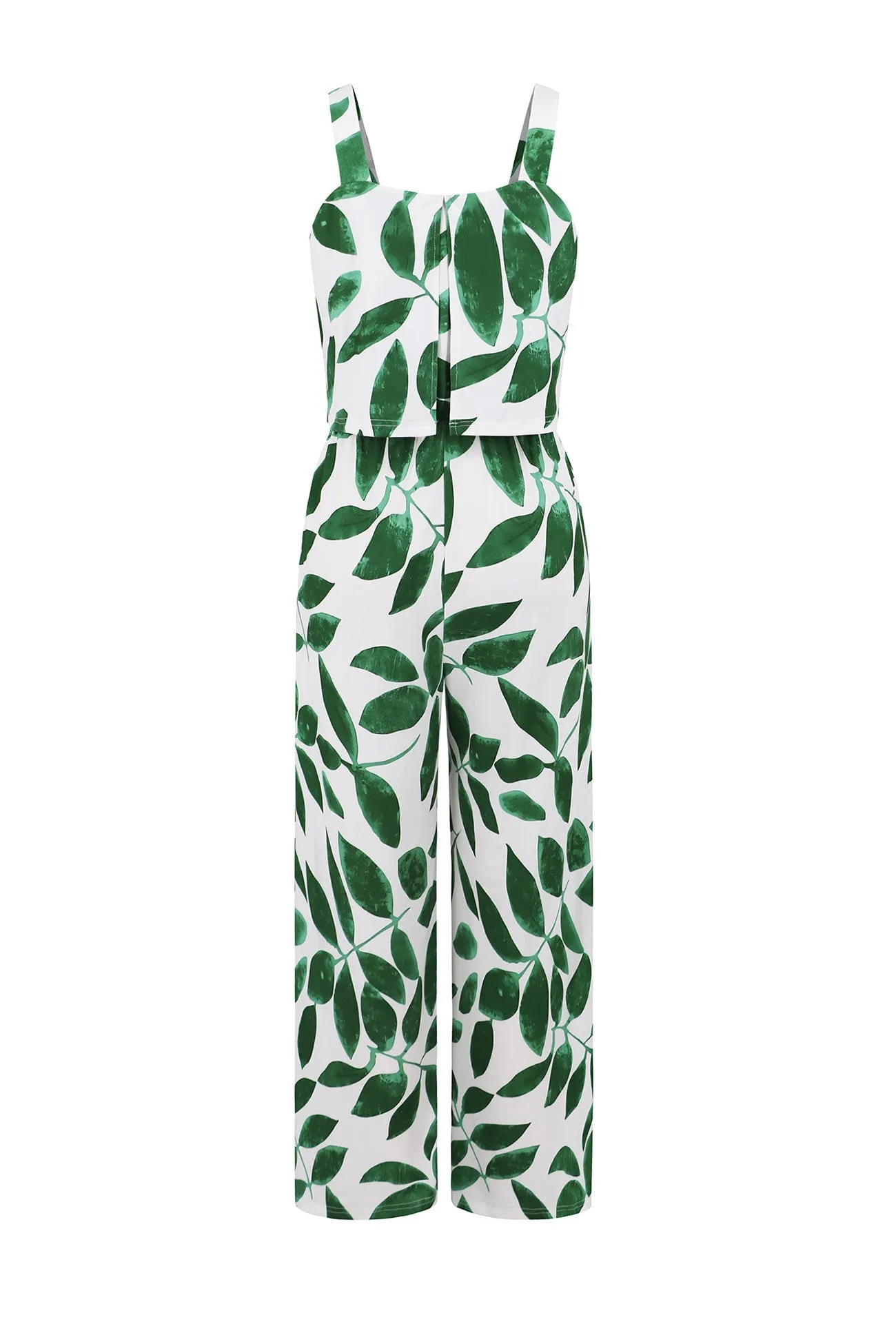 Printed Cami Wide Leg Jumpsuits