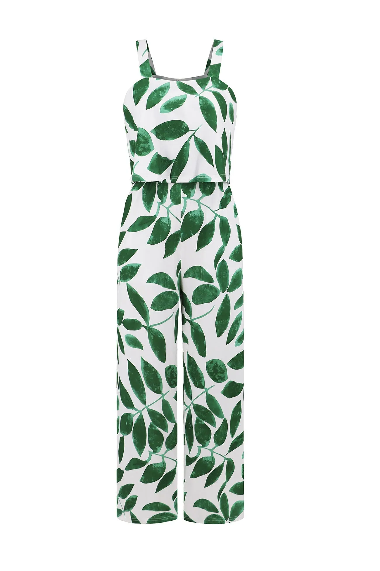 Printed Cami Wide Leg Jumpsuits