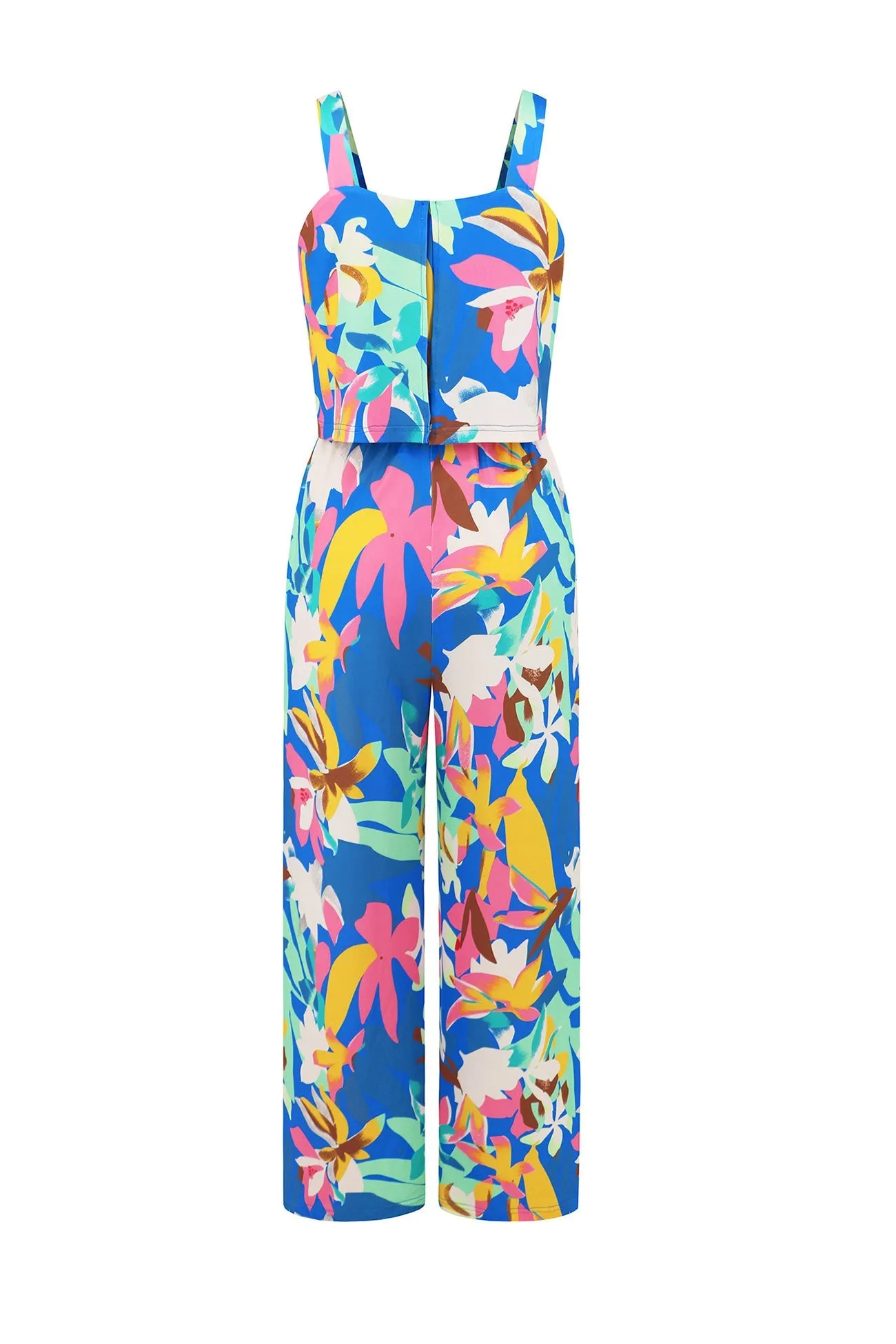 Printed Cami Wide Leg Jumpsuits