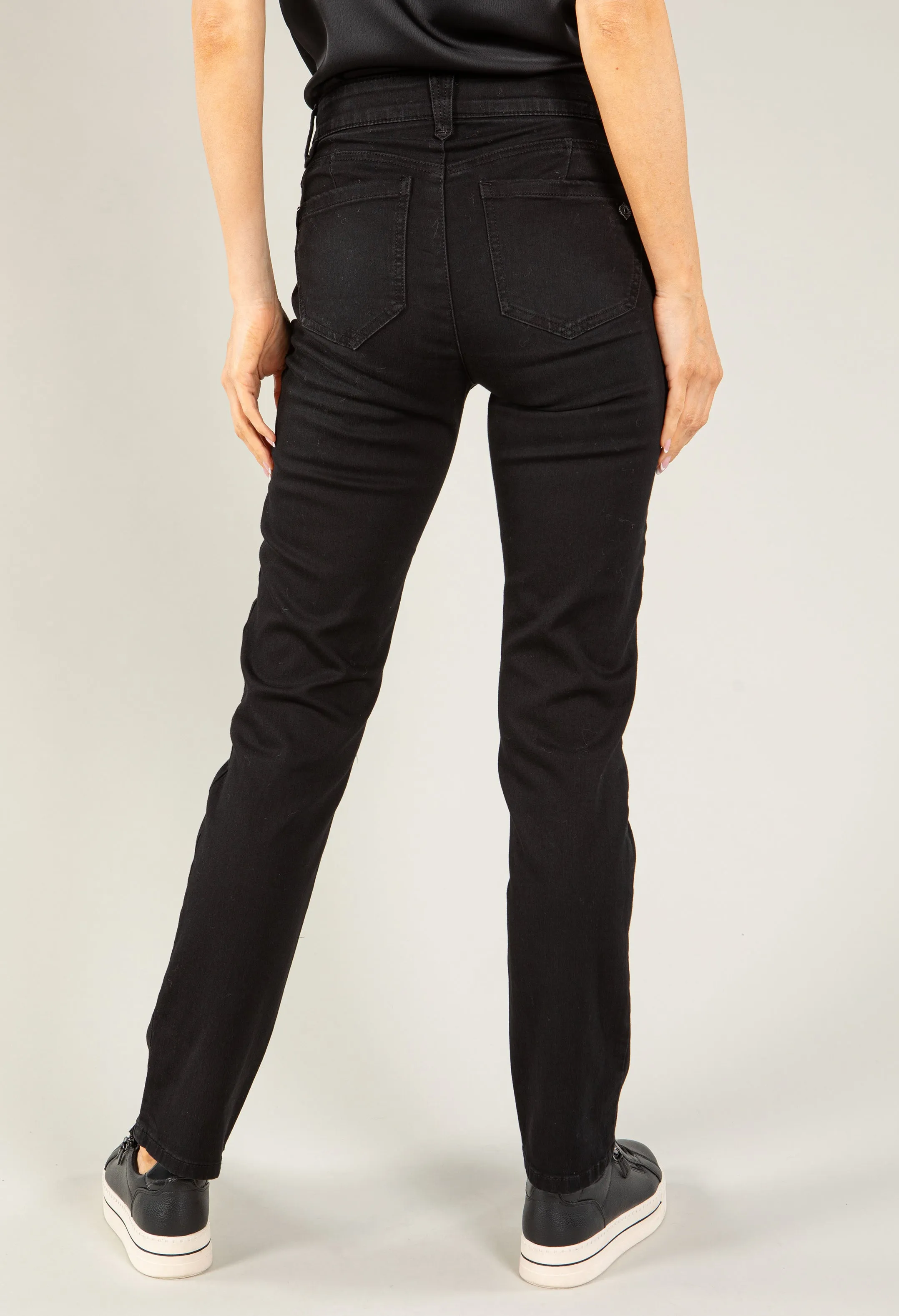 "Ab"solution® Black Denim Straight Leg Jeans