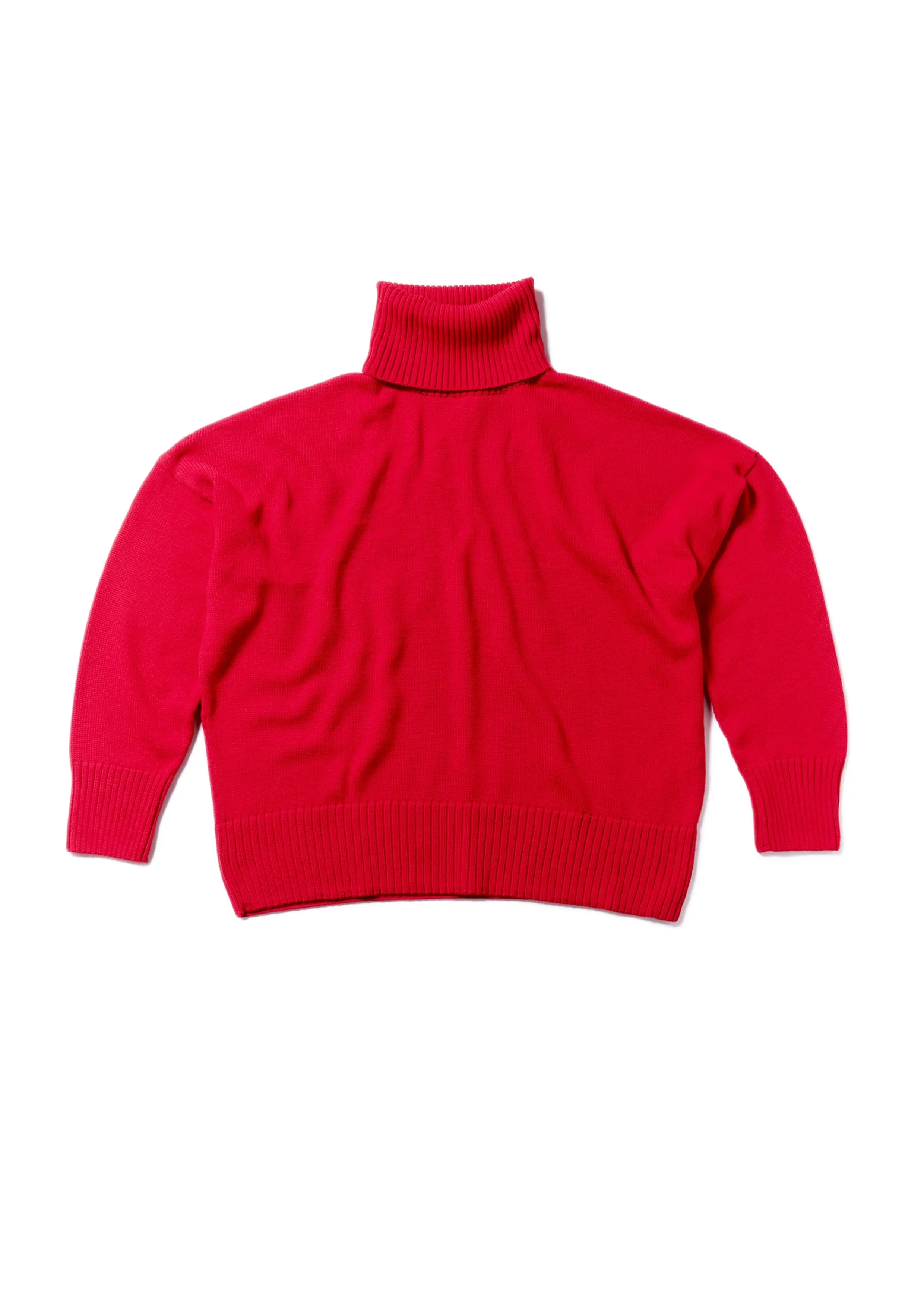 RED HEAVY ROLL NECK