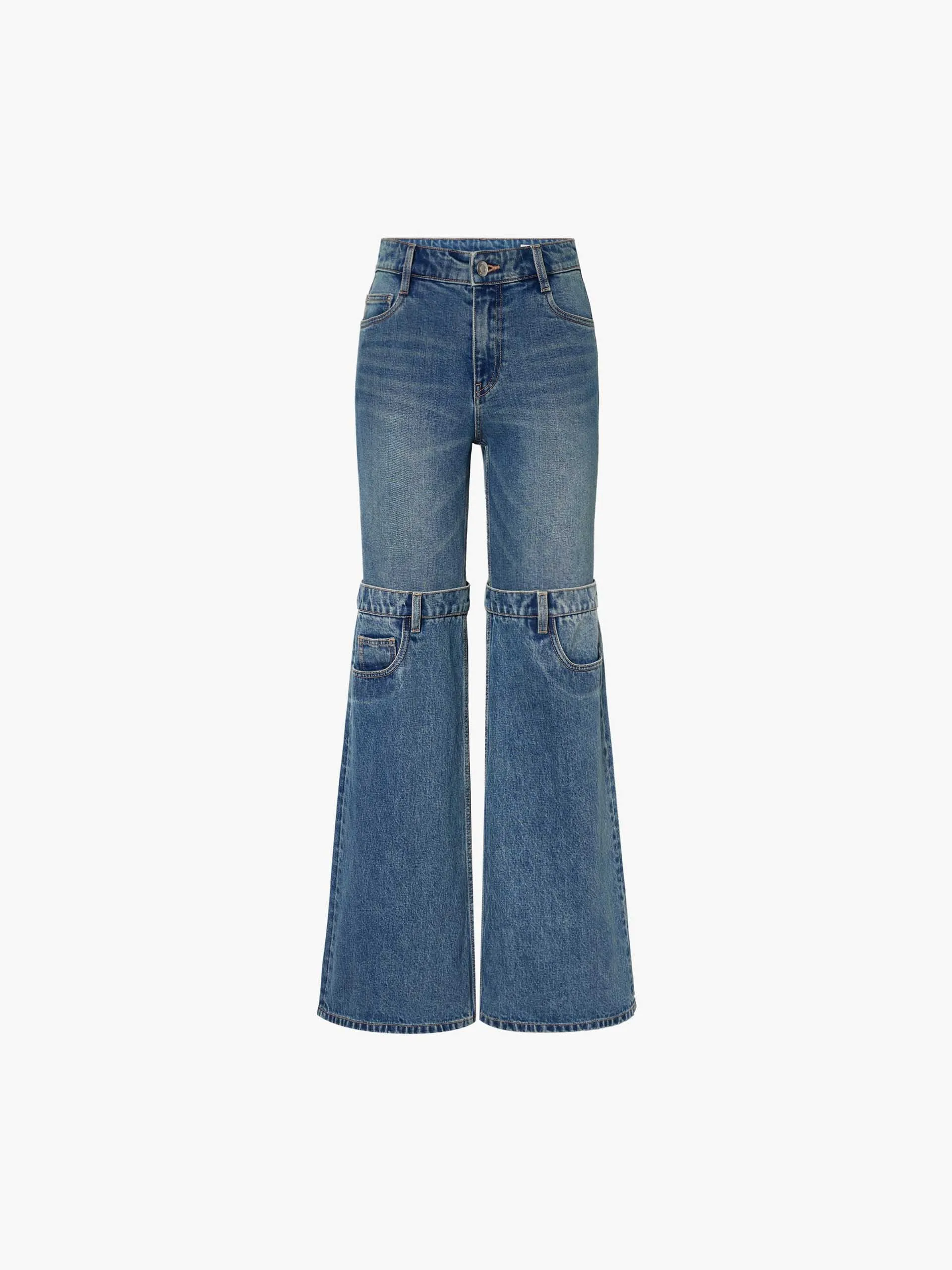 Relaxed Straight Leg Jeans